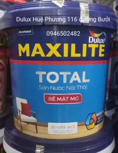 Sơn Maxilite Total Bề Mặt Mờ 30C – 15L